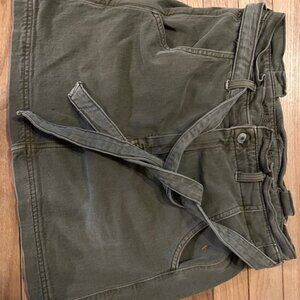American Eagle Belted Denim Skirt